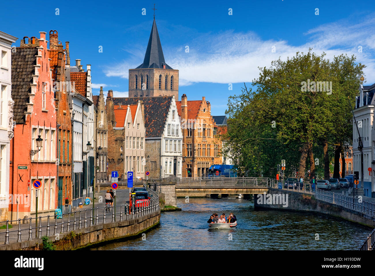 Canal de Bruges, Belgique Banque D'Images