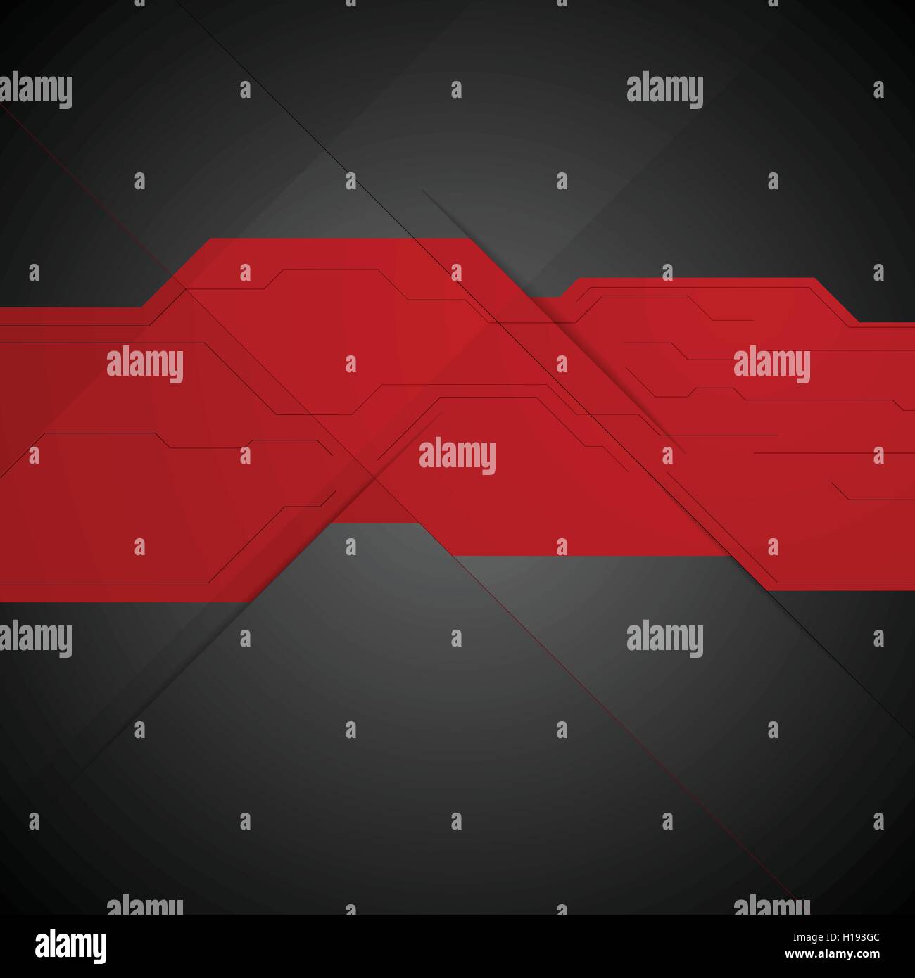 Rouge noir contraste minimal tech design. Vector background Illustration de Vecteur