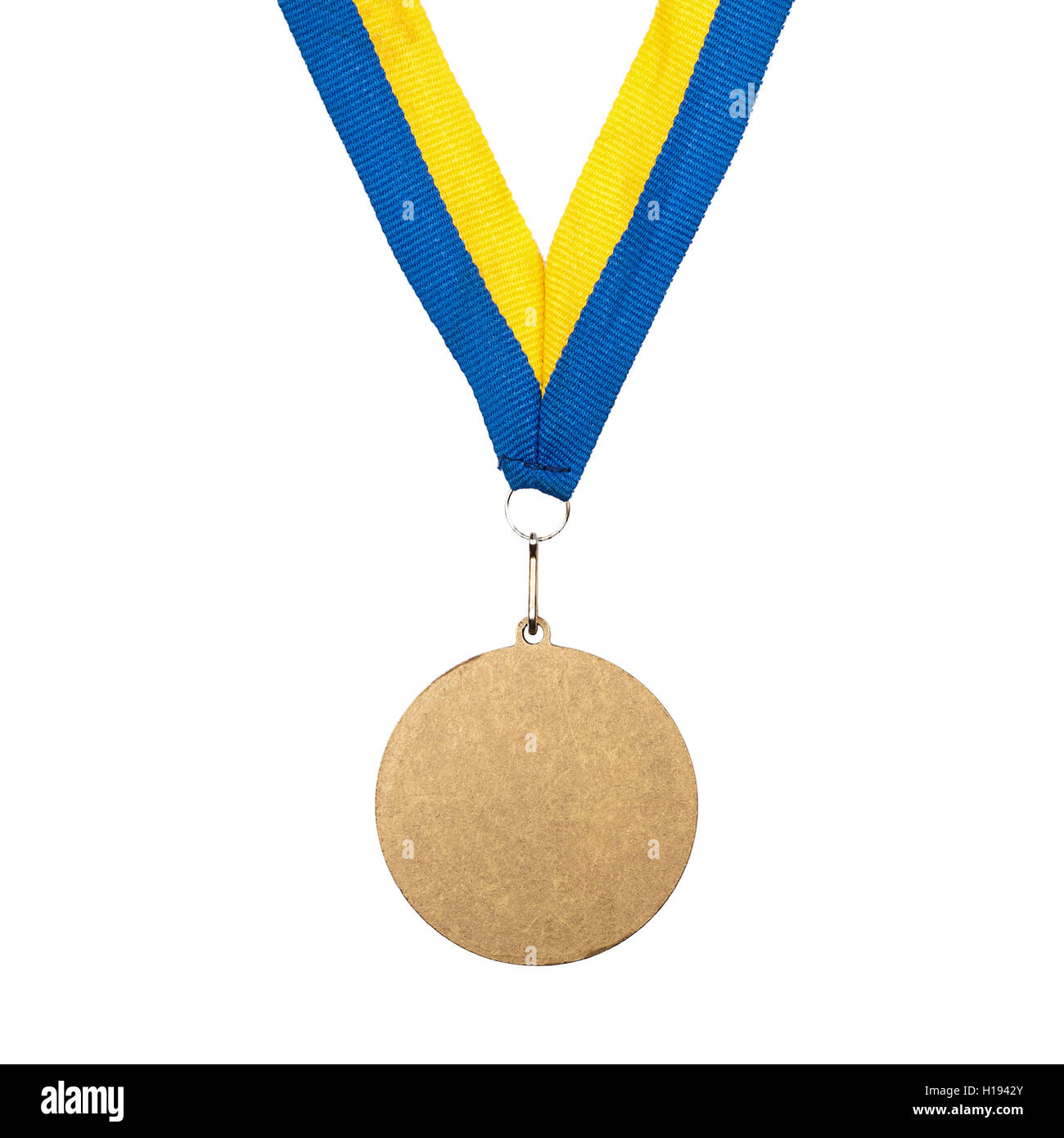 Médaille d'isolé sur fond blanc Banque D'Images