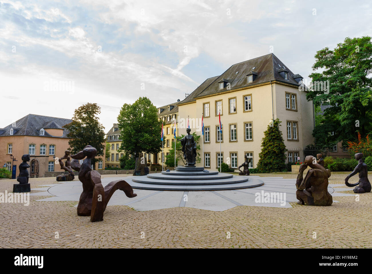 Le monument historique de la Grande-Duchesse Charlotte, Luxembourg Banque D'Images