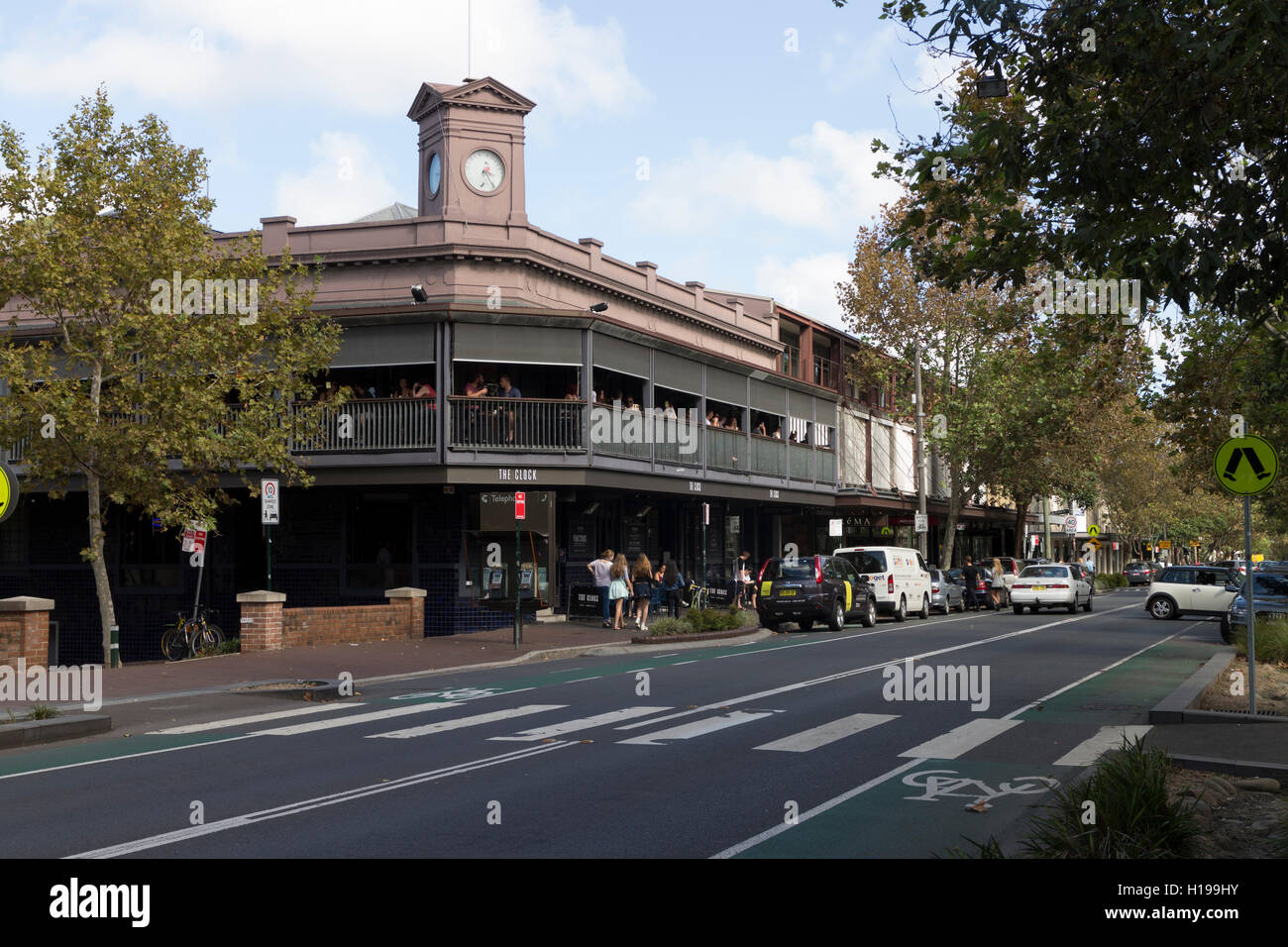 L'Hôtel de l'horloge sur Crown Street Surry Hills Sydney Australie. Banque D'Images