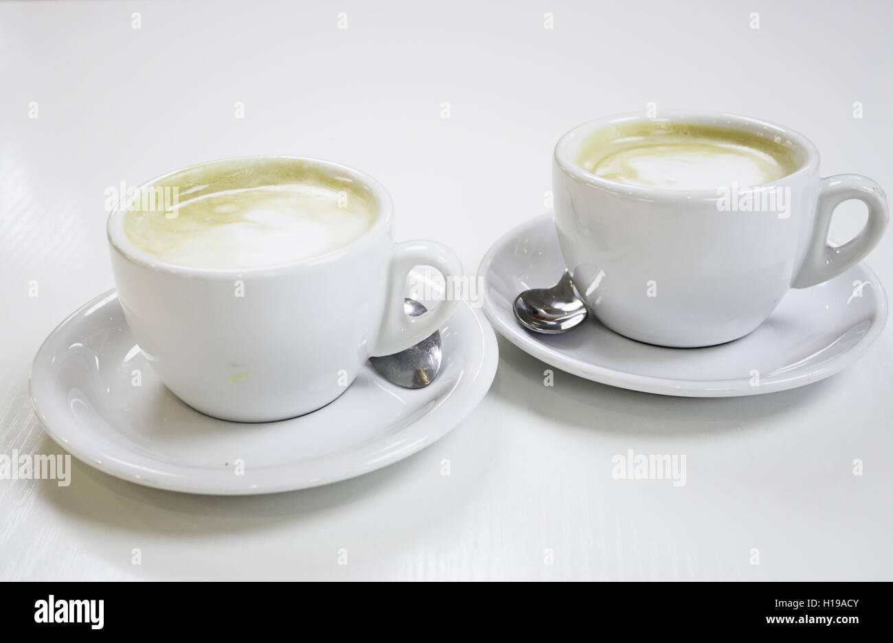 Café au lait bar, restauration et petit déjeuner Banque D'Images