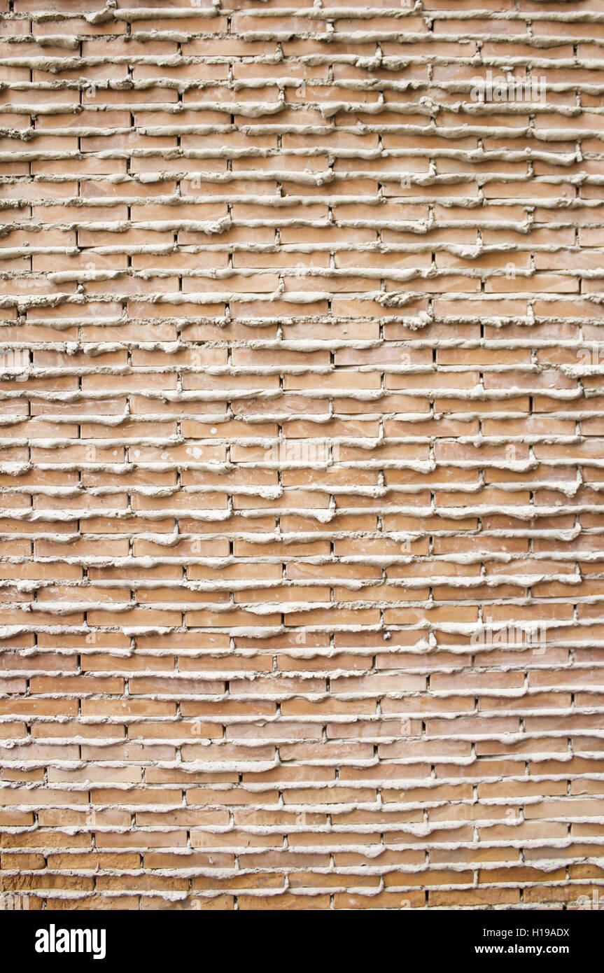 Mur vertical urbain construction mur de brique Banque D'Images