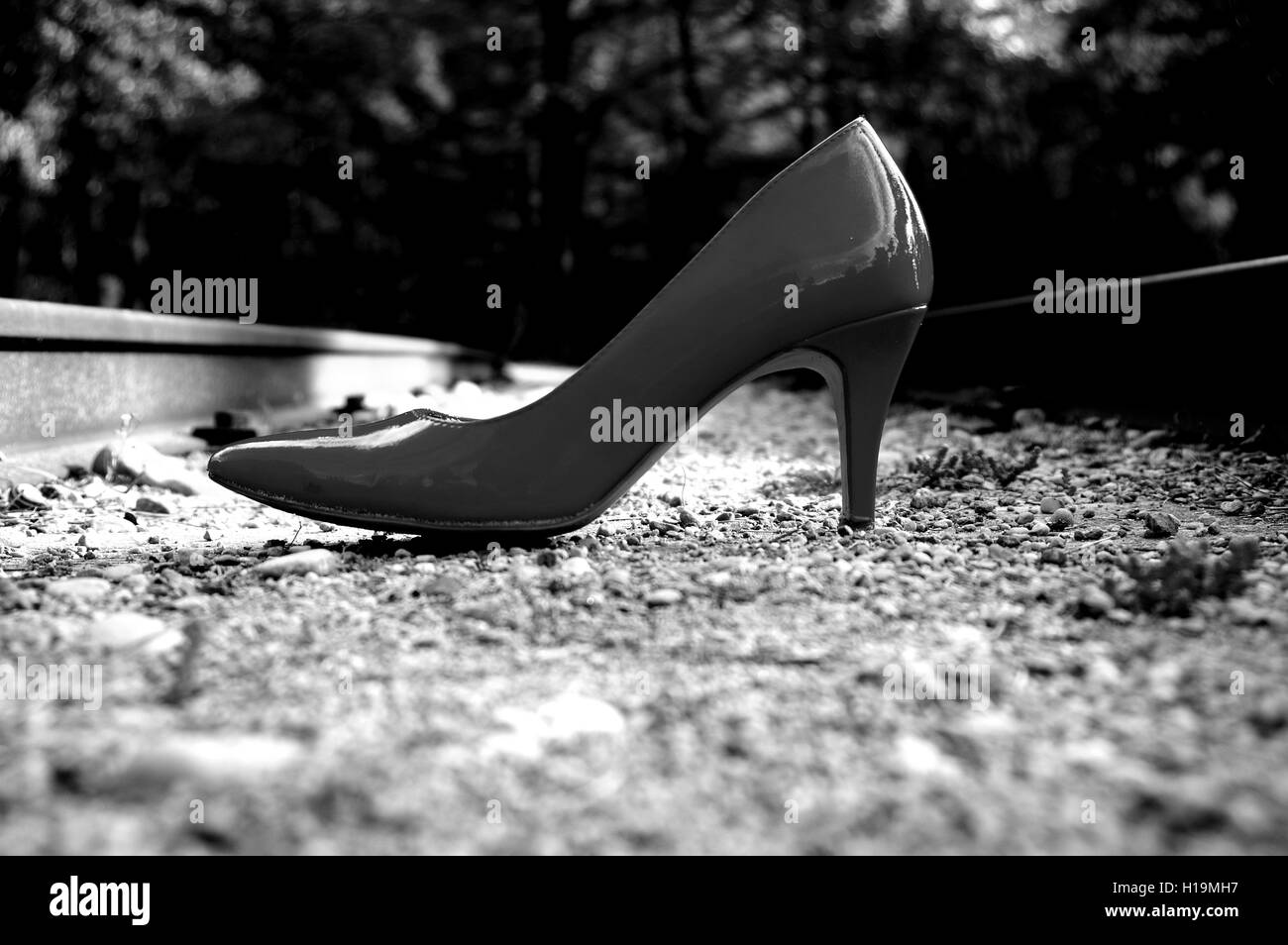 Blackandwhite,adorable,waldisputninsphotography,géométrie,art,abstrait,Black,moody,creative,hauts talons,haute-heeledshoe,chaussures,chaussures Banque D'Images