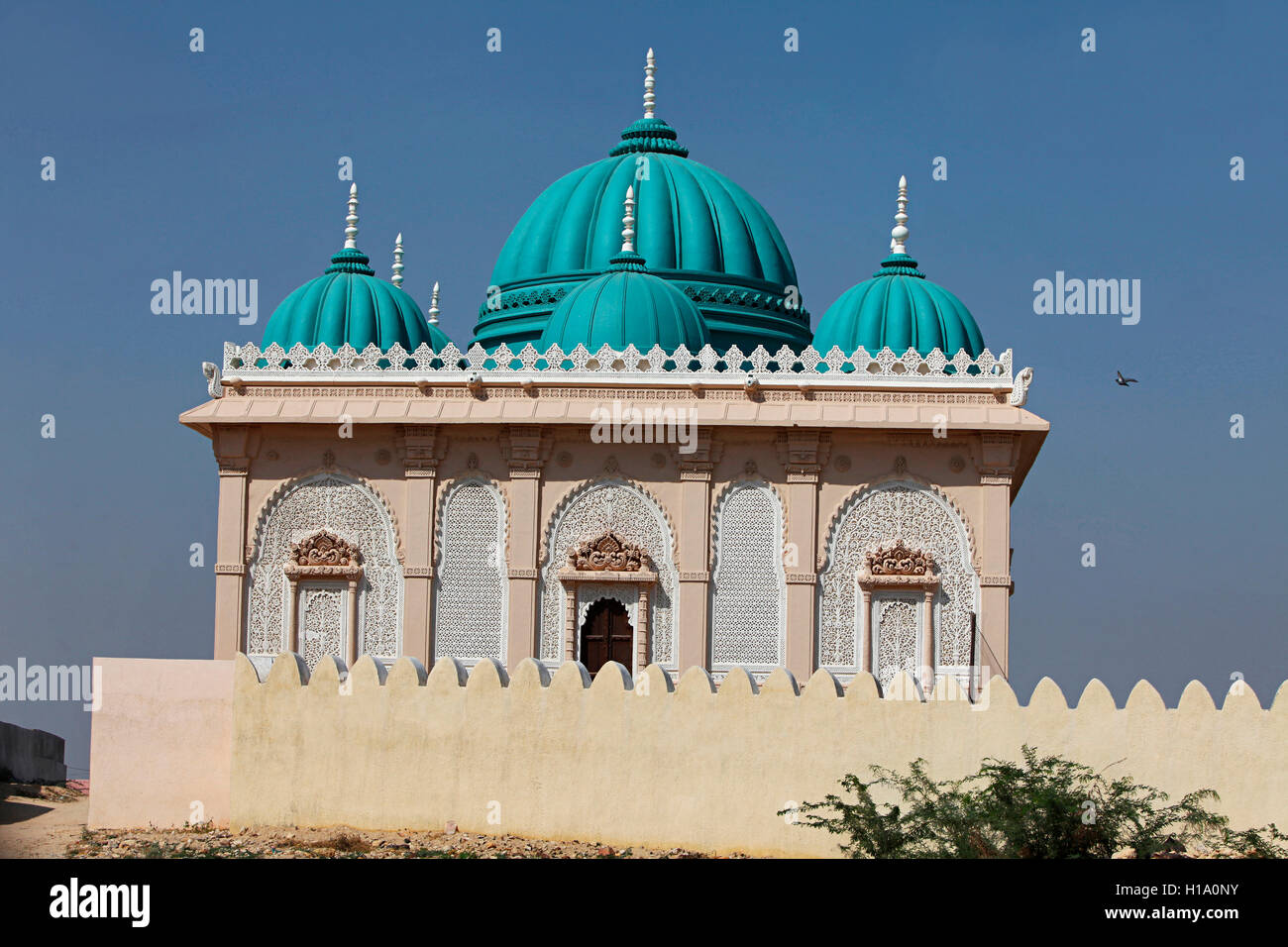 Abu tarab dargah, lakhpat fort, Gujarat, Inde. lakhpat était connu comme basta bander Banque D'Images