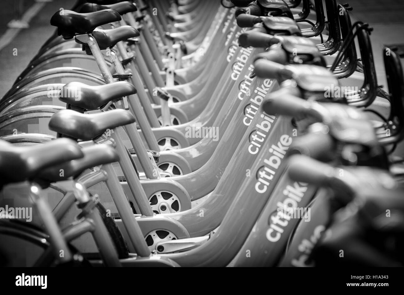 Citi 'vélo' vélos à louer à New York Banque D'Images