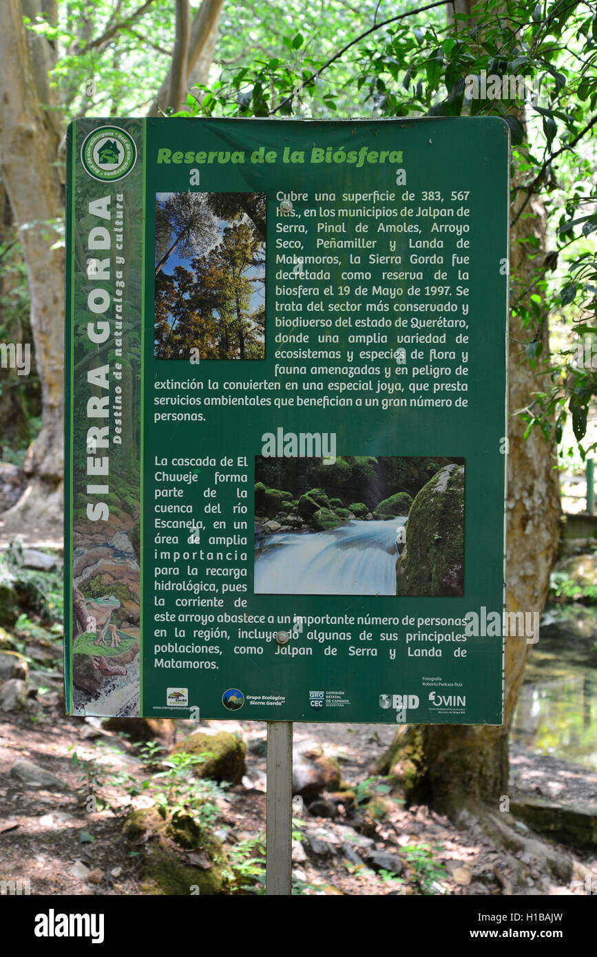 Le Mexique, l'État de Querétaro, Sierra Gorda, Reserva de la Biosfera Banque D'Images