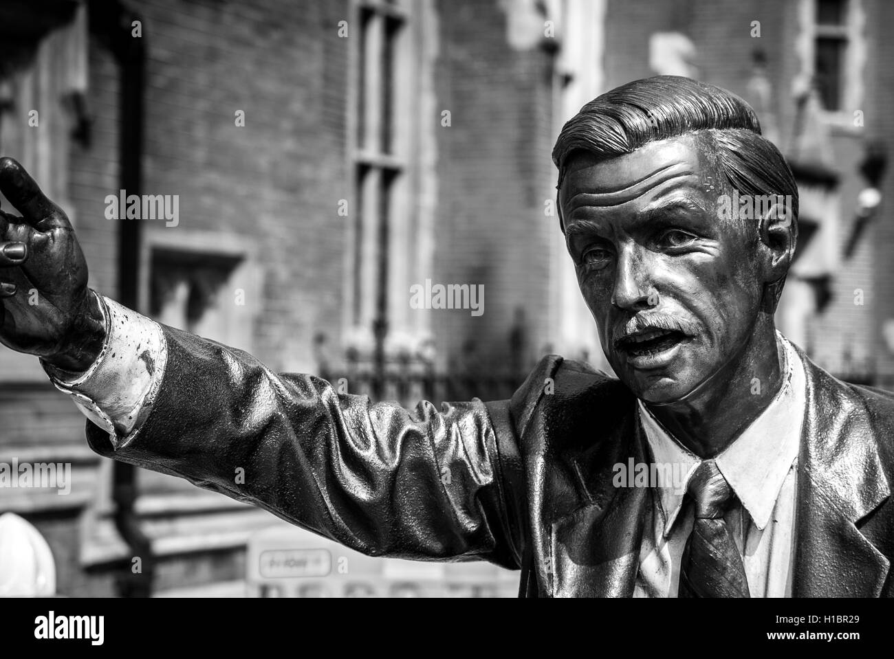 Londres, Royaume-Uni - 17 mai 2014 : photo de taxi, une statue du sculpteur américain par j. steward johnson jr., situé dans la région de John Carpenter Street Banque D'Images