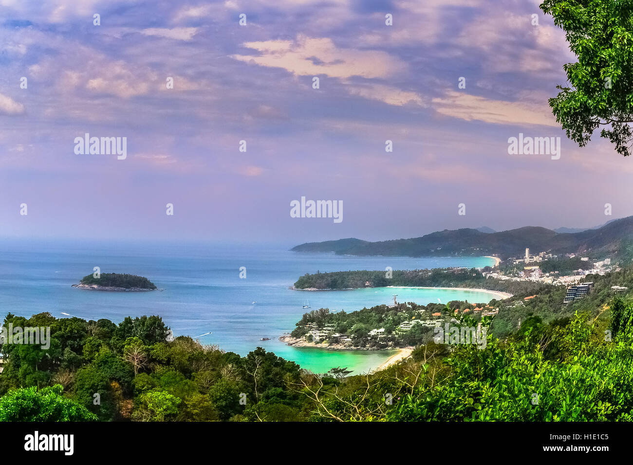 Phuket, Thaïlande, Asie, voyages, plages, coucher de soleil, Karon, Kata, Patong Banque D'Images