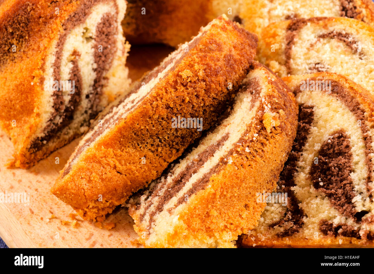 Gâteau marbré Banque D'Images