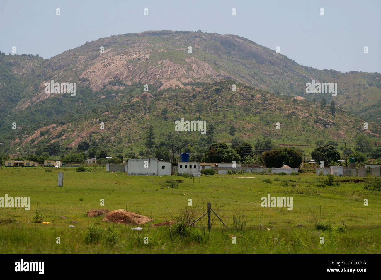Zone rurale, Royaume du Swaziland Banque D'Images