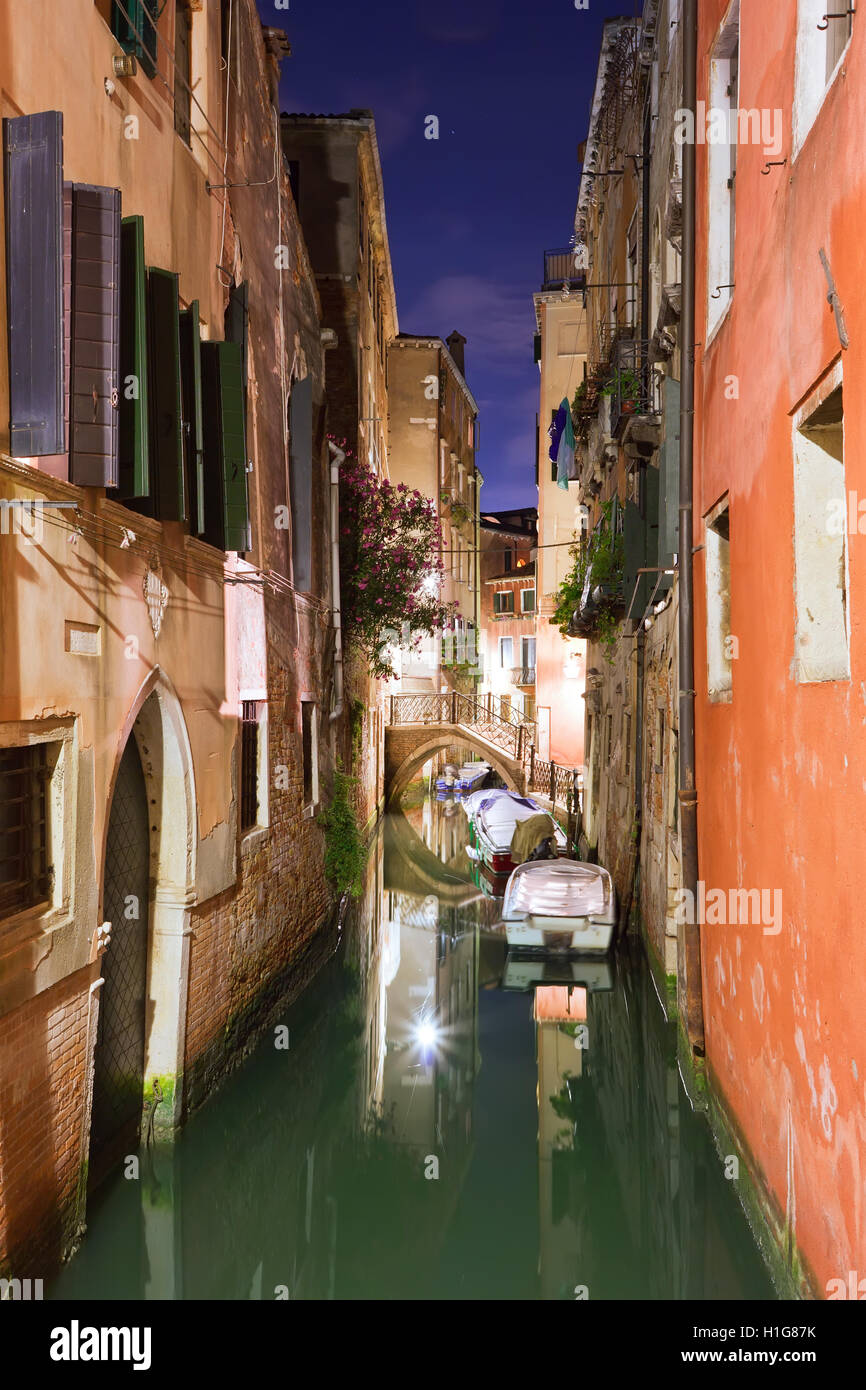 Venise de nuit Banque D'Images