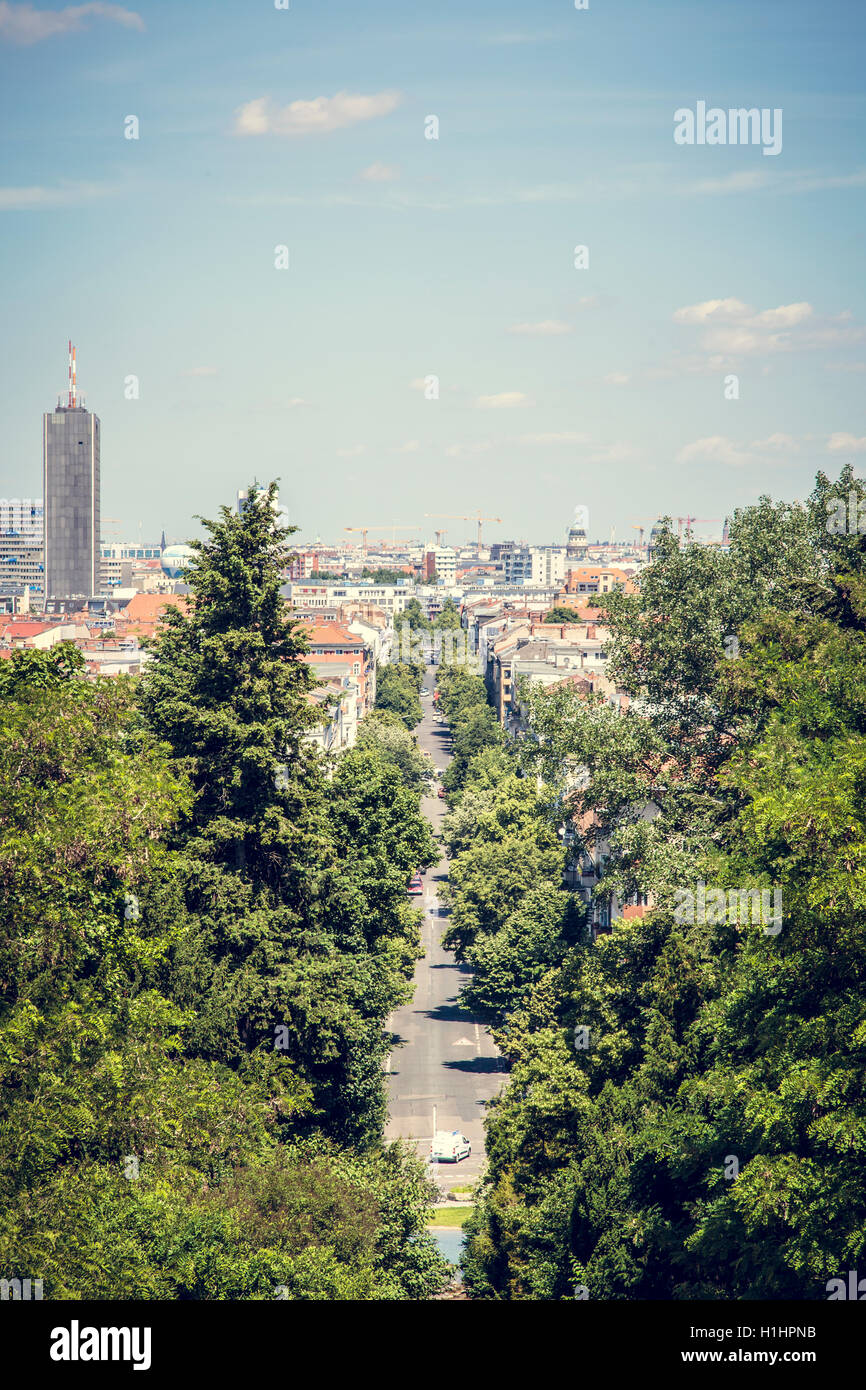 Avenue de Berlin en été, shoot de Kreuzberg Banque D'Images