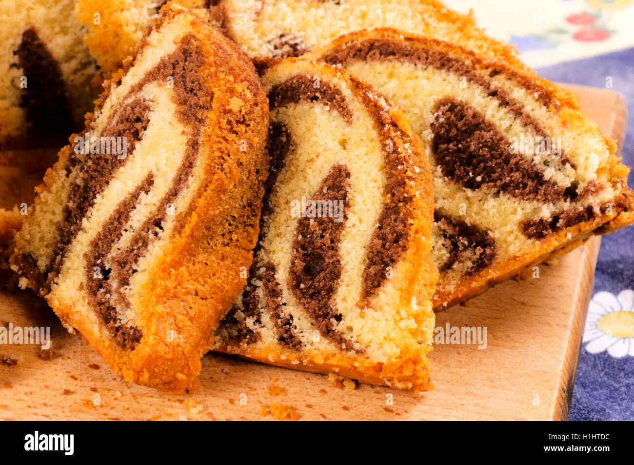 Tranches Kugelhopf Banque D'Images