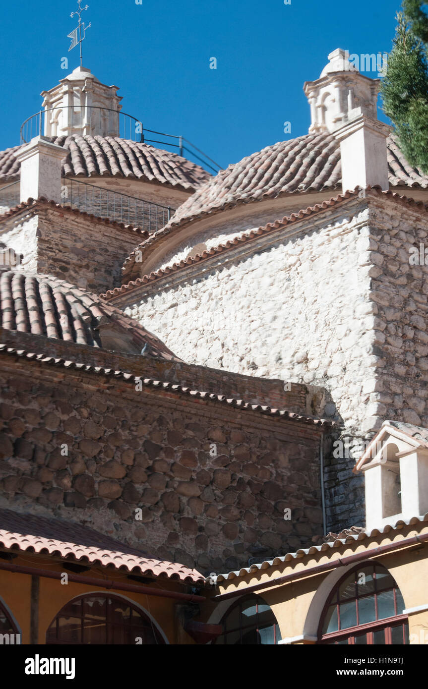 Toits de la Museo & Convento San Francisco, le plus vieux monastère en Bolivie, Potosi Banque D'Images