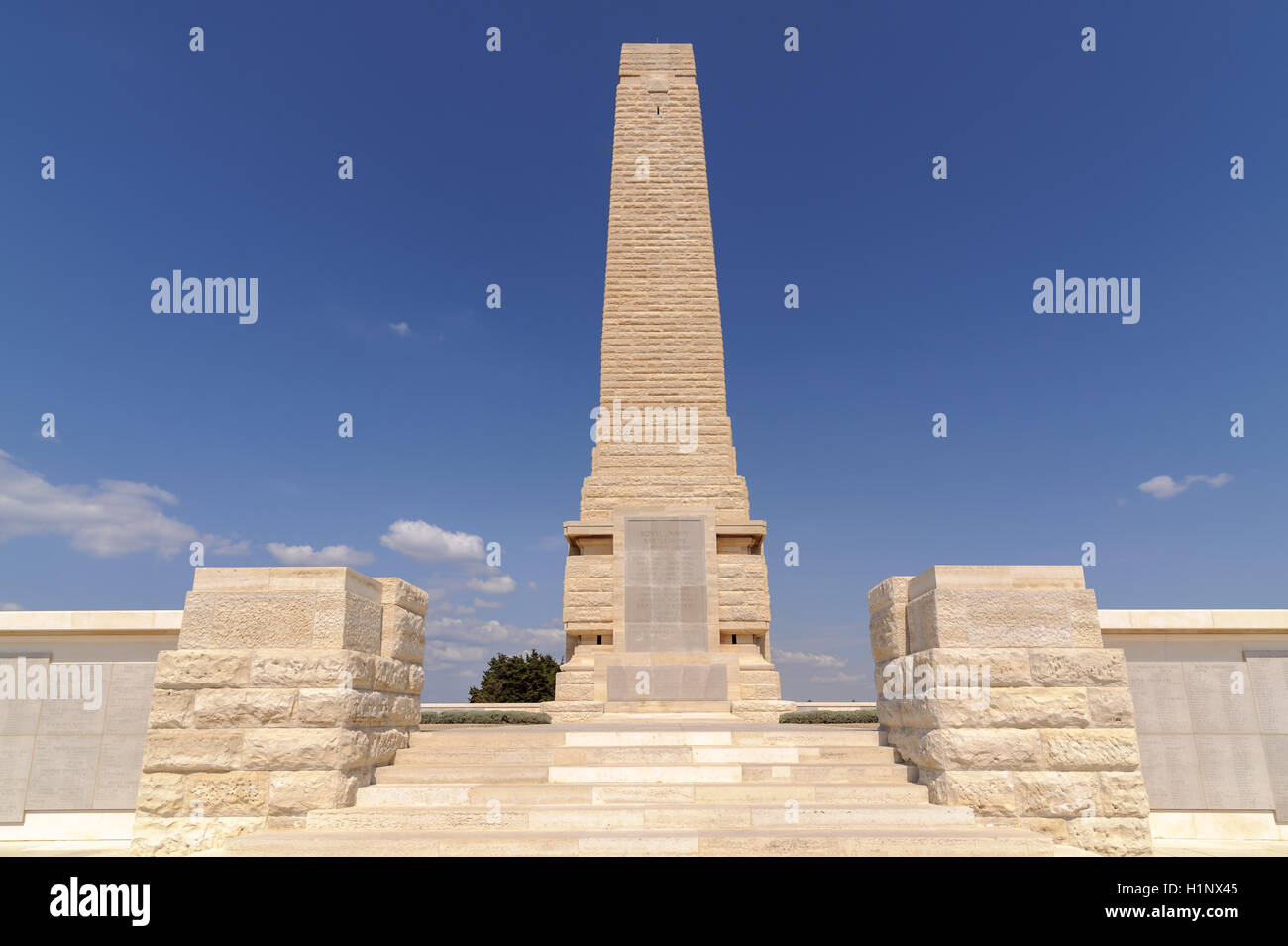 Helles Memorial sert la double fonction de bataille du Commonwealth pour la campagne de Gallipoli memorial Banque D'Images
