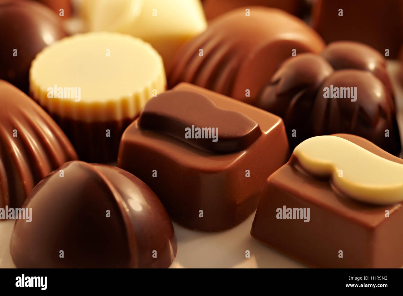 Bonbons de chocolat. Banque D'Images