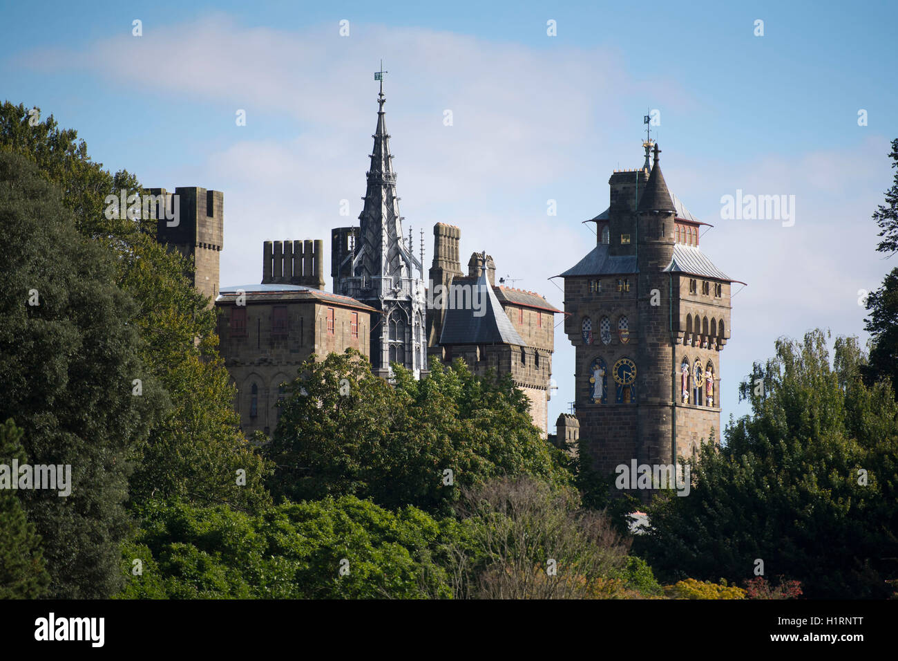 Le Château de Cardiff à Cardiff, Pays de Galles du Sud. Banque D'Images