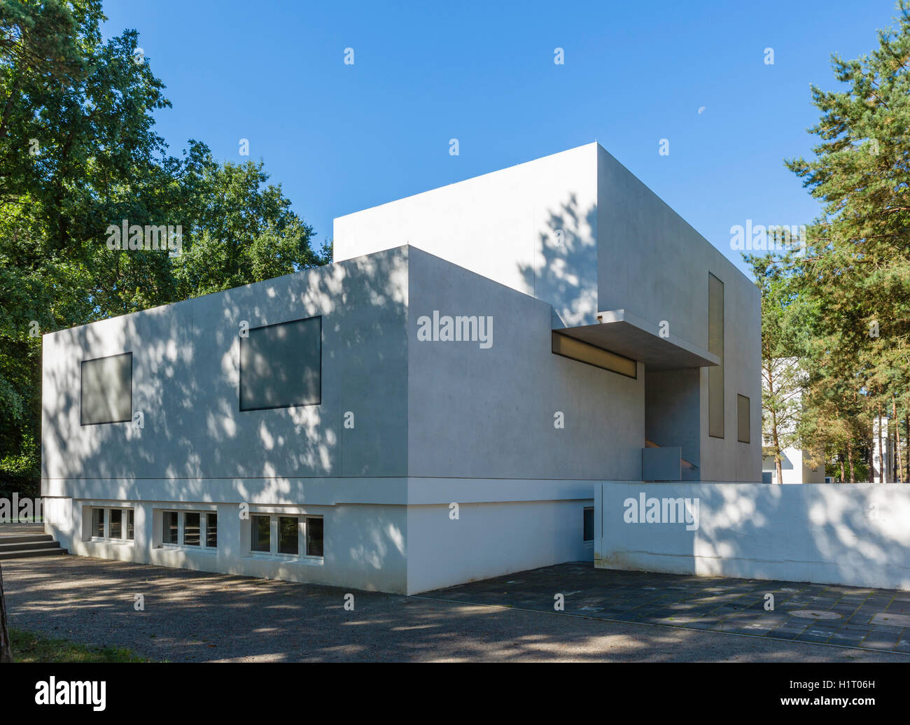 L'un des Meisterhauser au Bauhaus Dessau, Sachsen-Anhalt, Allemagne Banque D'Images