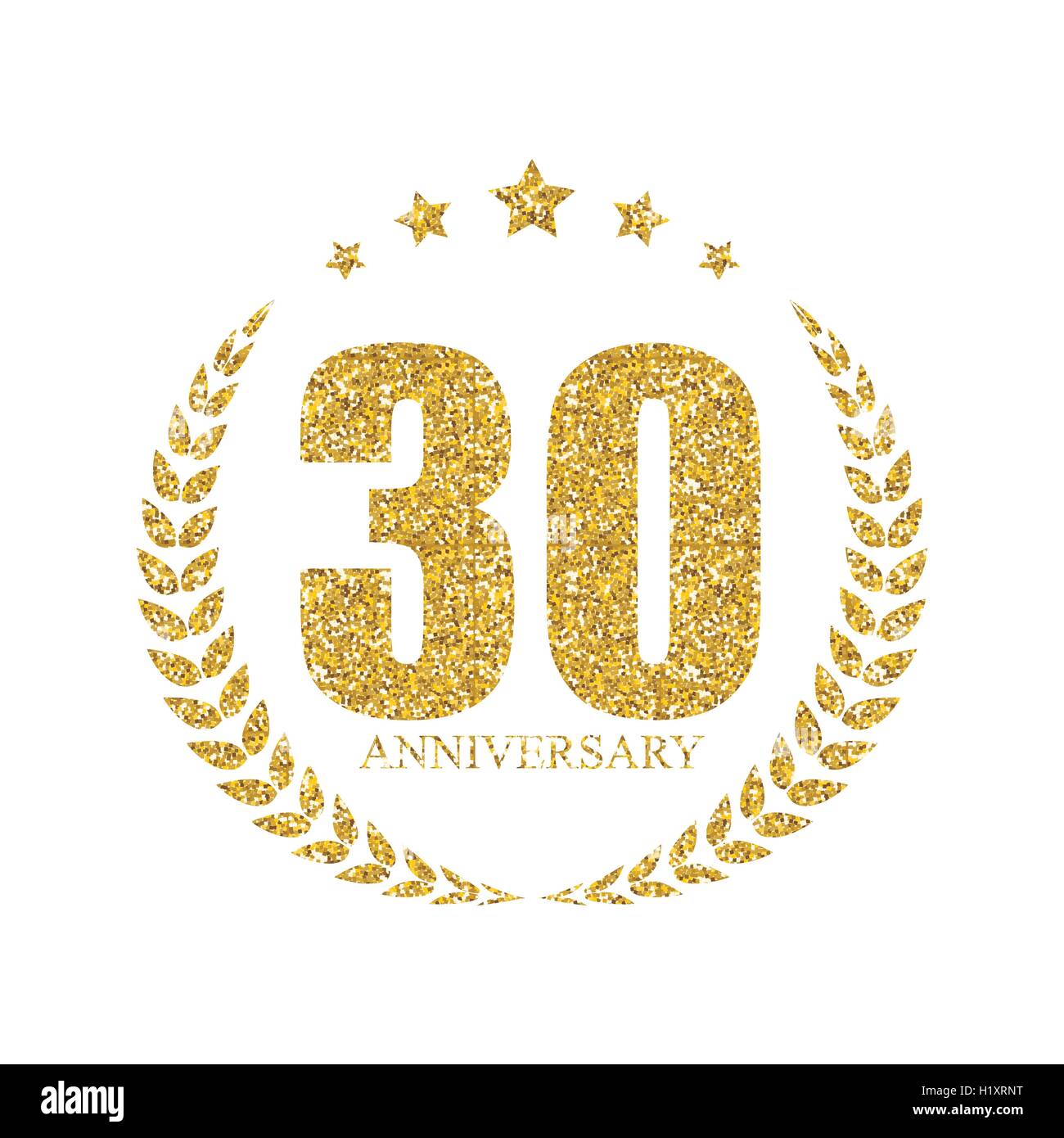 30 ans anniversaire Logo du modèle Vector Illustration Illustration de Vecteur