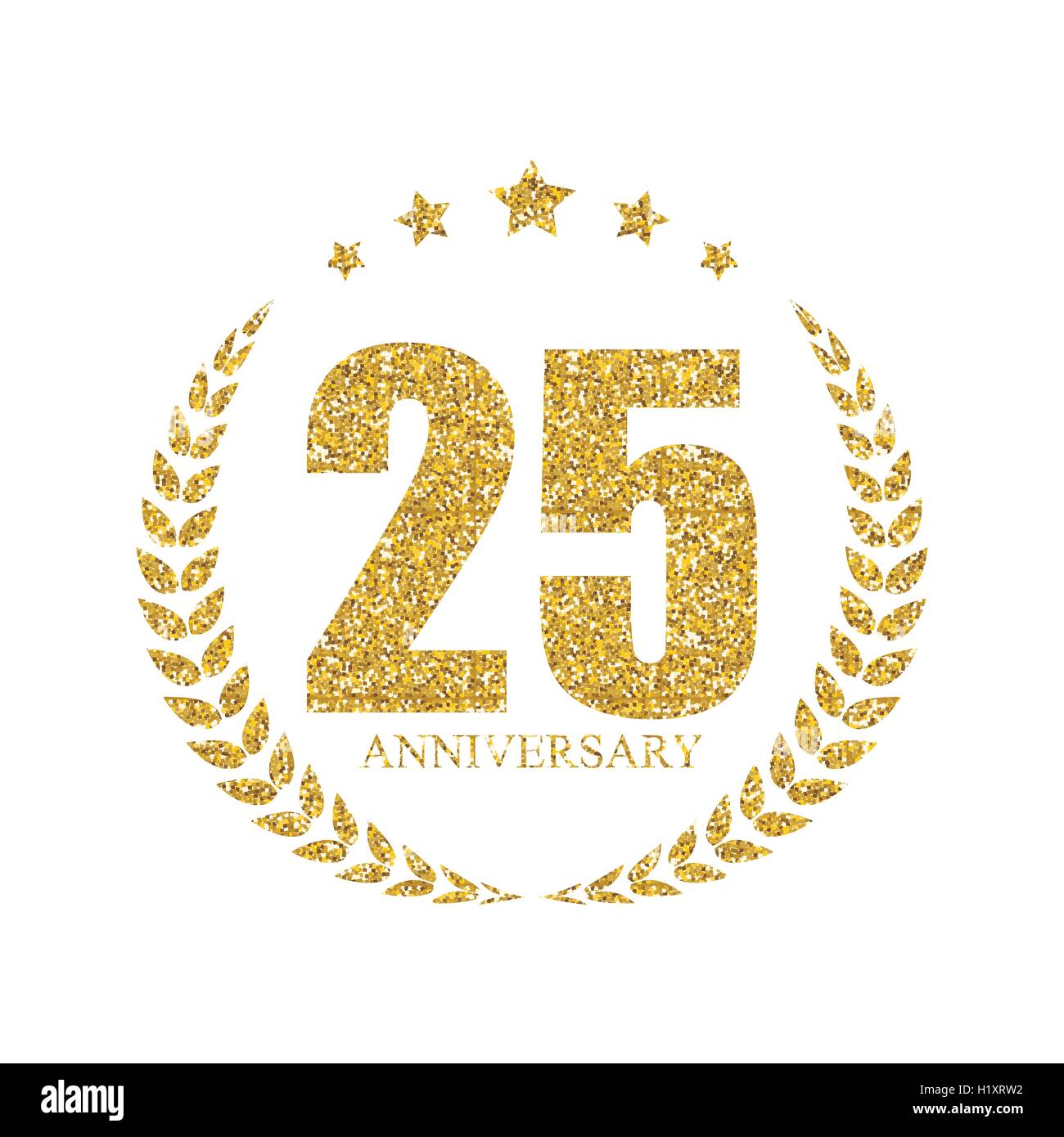25 Ans Anniversaire Logo Du Modele Vector Illustration Image Vectorielle Stock Alamy