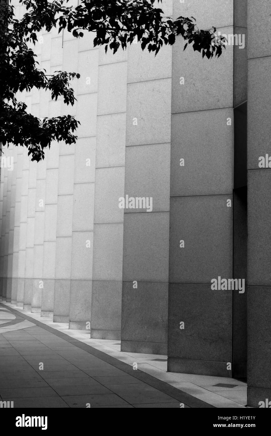 La base de l'Aon Center à Chicago, IL Banque D'Images