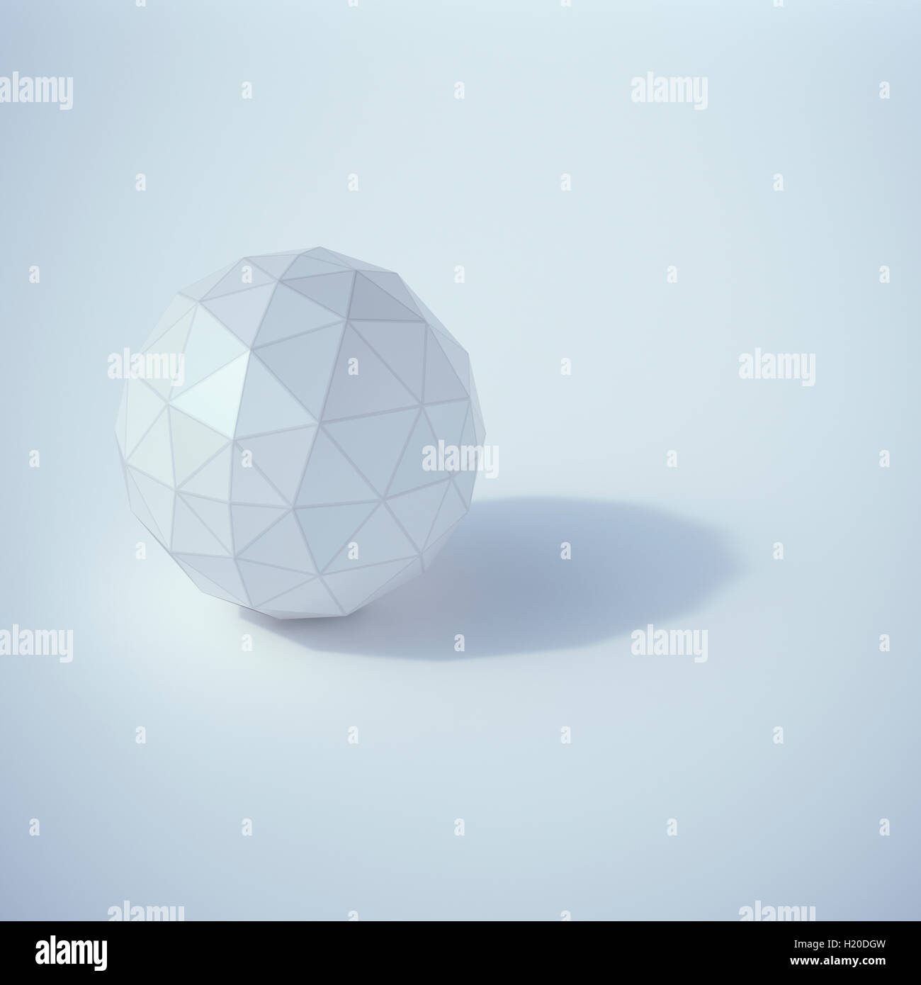 Sphère poly faible, rendu 3D Banque D'Images