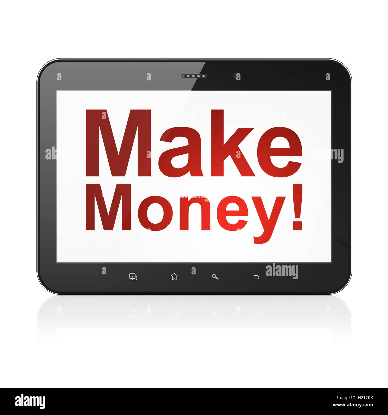 Concept d'entreprise : faire de l'argent ! Sur tablet PC ordinateur Banque D'Images