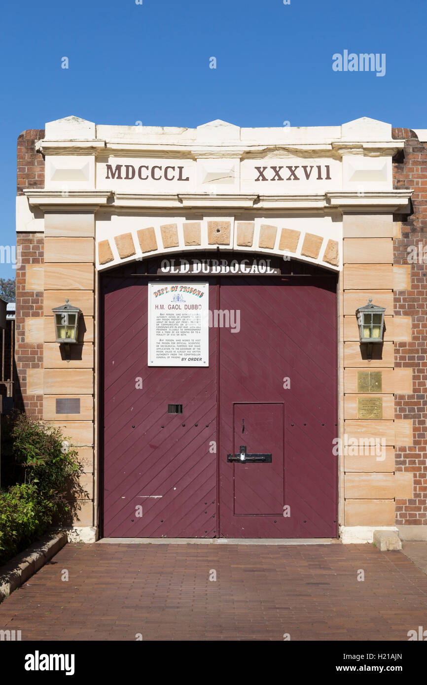 Old Dubbo prison était une prison de la ville de Dubbo, New South Wales, Australie. Banque D'Images