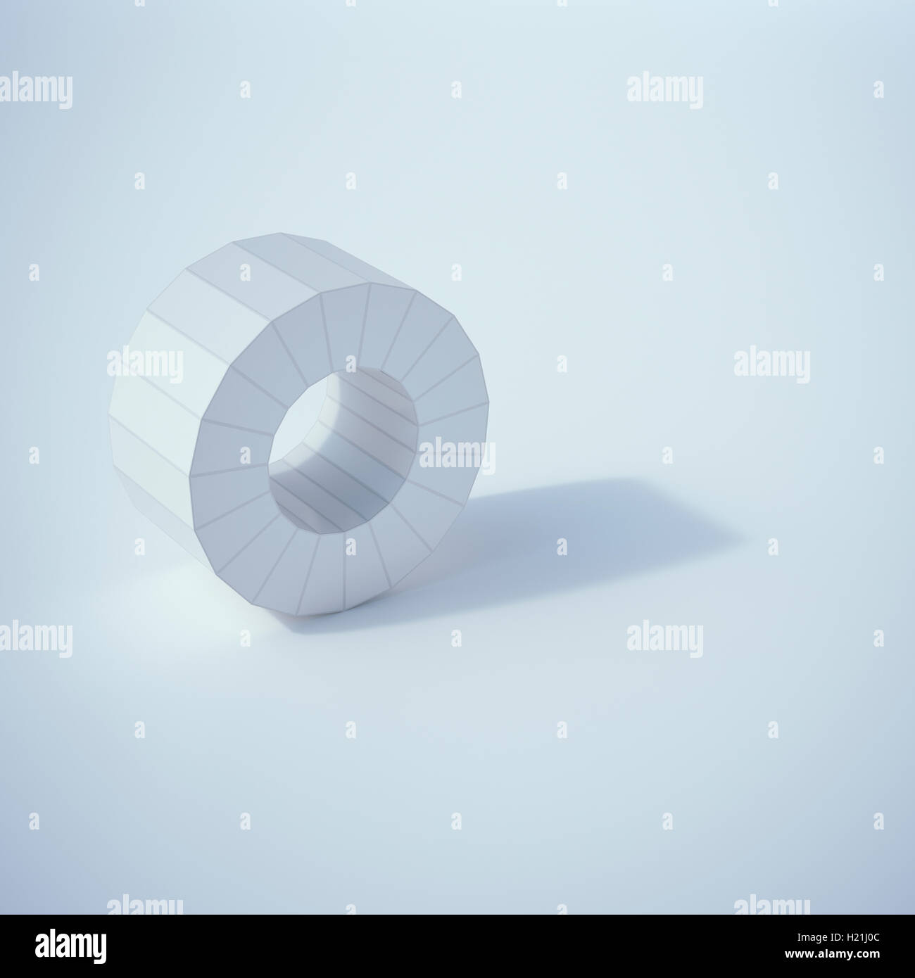 Bague poly faible, rendu 3D Banque D'Images