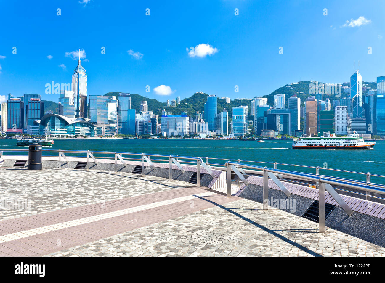 Le port de Hong Kong Banque D'Images