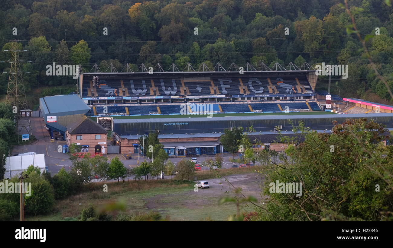 Wycombe Wanderers Stadium Banque D'Images