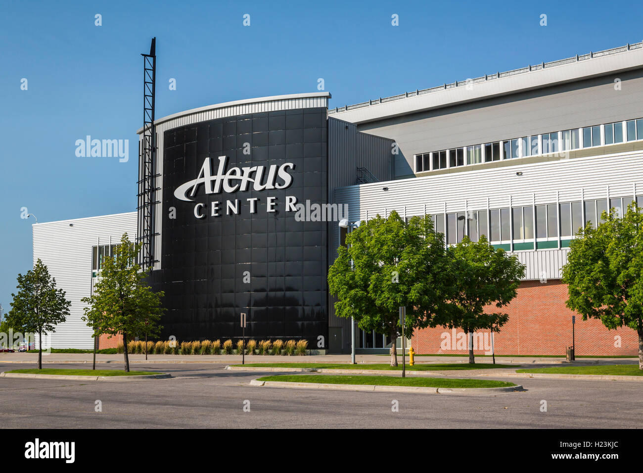 L'Alerus Center sports lieu d'exposition à Grand Forks, Dakota du Nord, USA. Banque D'Images