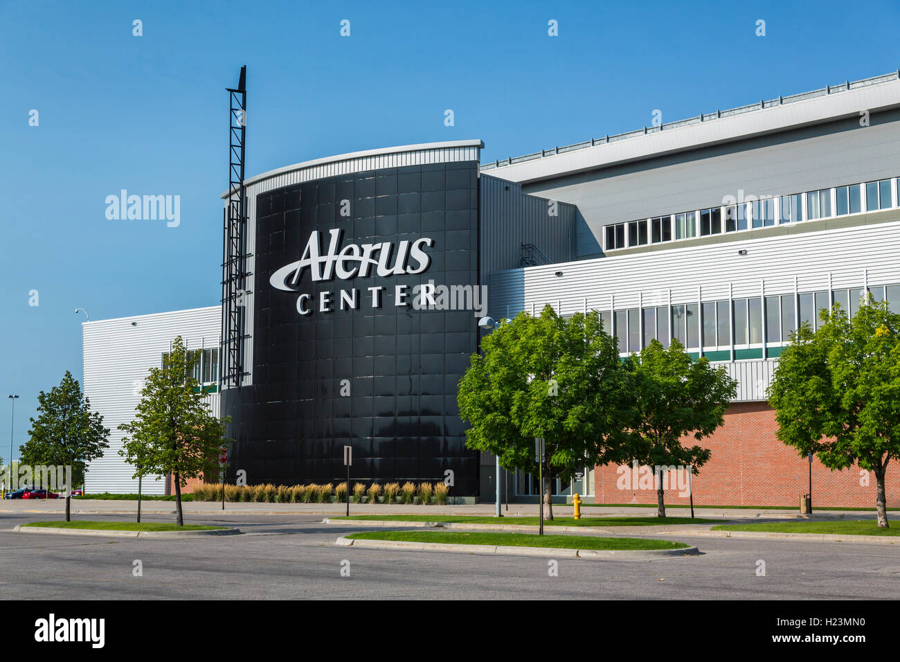 L'Alerus Center sports lieu d'exposition à Grand Forks, Dakota du Nord, USA. Banque D'Images