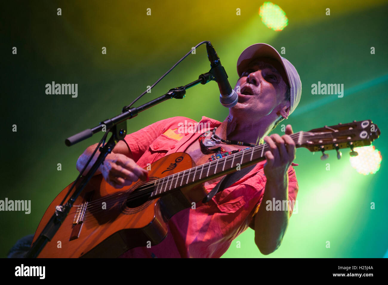 Barcelone, Espagne. 24 septembre 2016. Manu Chao se produit en concert pendant 3 jours de Festes de la Merce. Crédit : Charlie Perez/Alamy Live News Banque D'Images