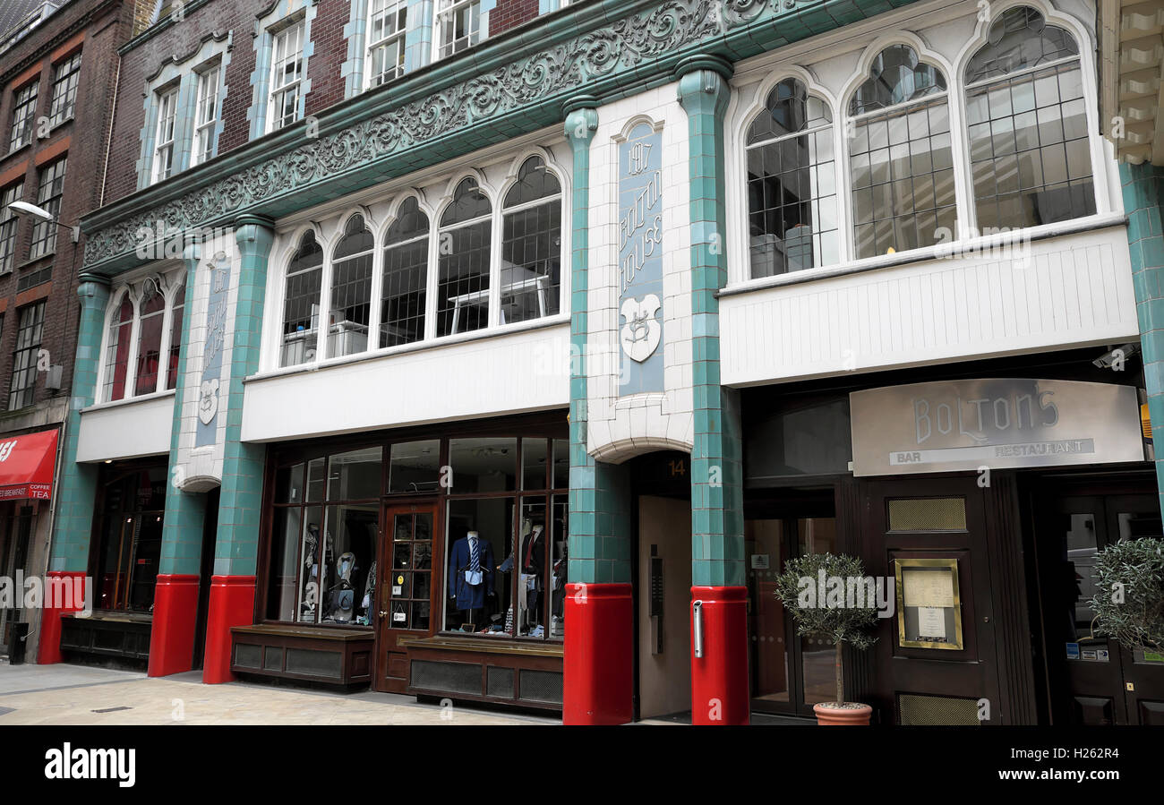 Façade Art nouveau de Bolton dans la construction d'Cullum Street, London, UK KATHY DEWITT Banque D'Images