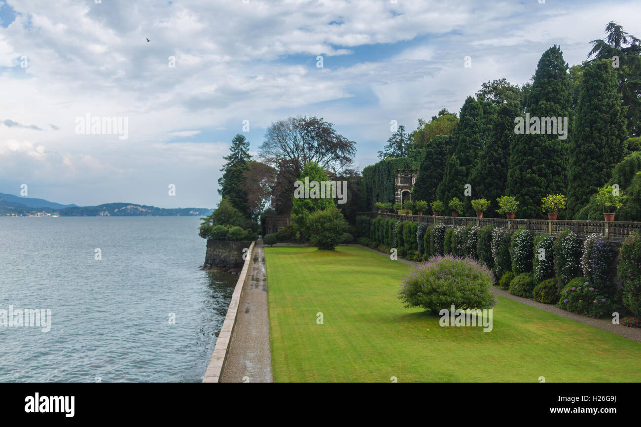 L'île d'Isola Madre sur le Lac Majeur en Italie du nord. Banque D'Images