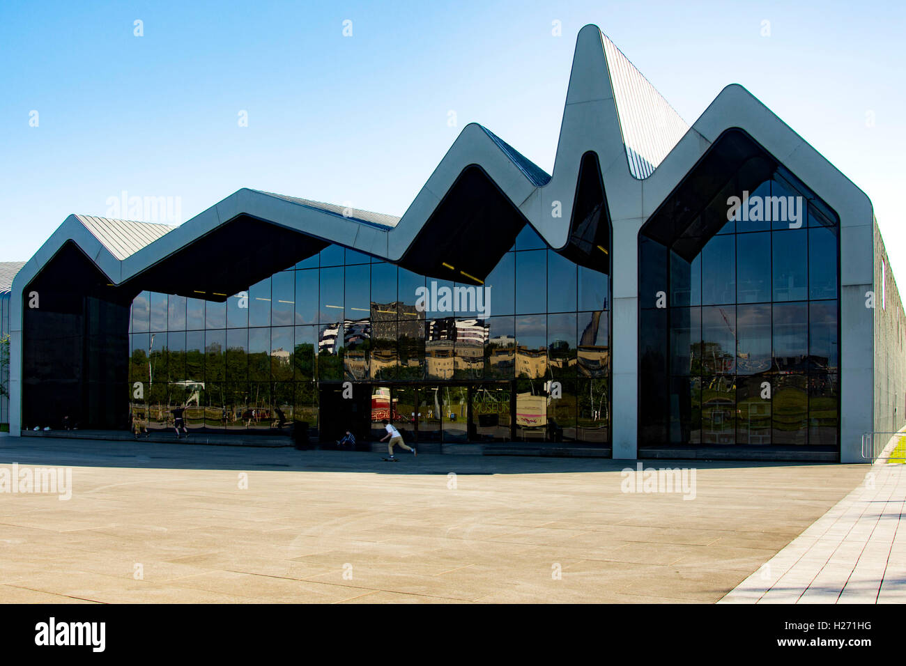 Avant de Glasgow Riverside Museum. GLASGOW, Ecosse Banque D'Images