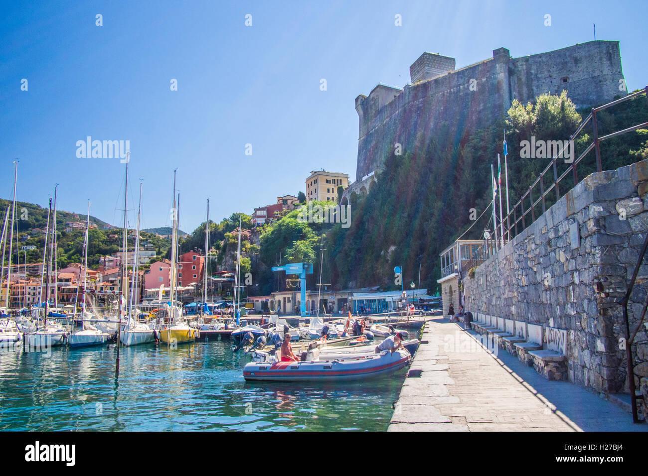 Lerici, province de La Spezia, Ligurie, Italie. Banque D'Images