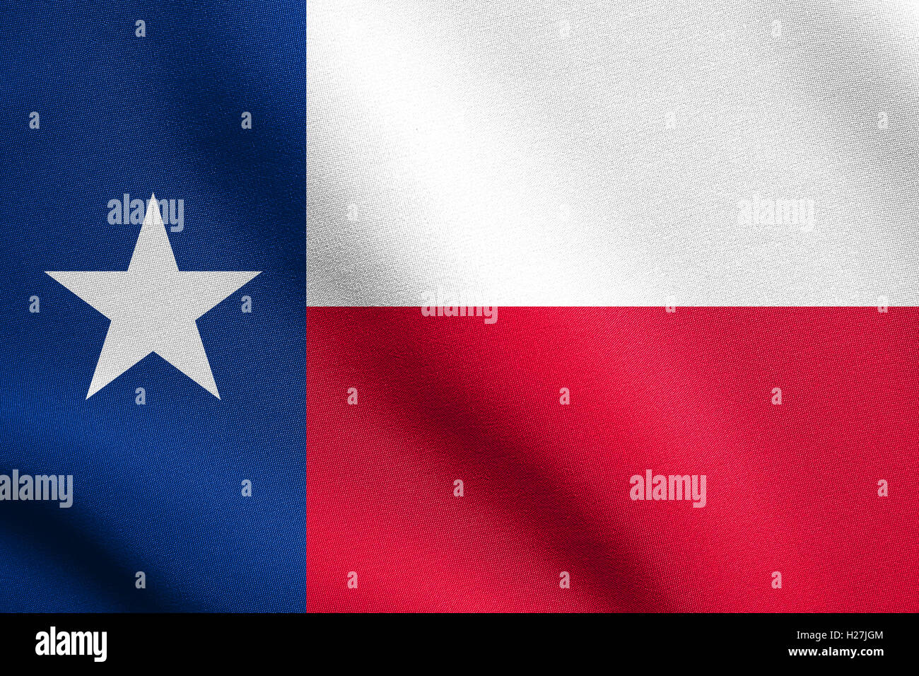 Drapeau officiel Texan, symbole. Élément patriotique américain. USA banner. Drapeau de l'État américain du Texas dans le vent Banque D'Images
