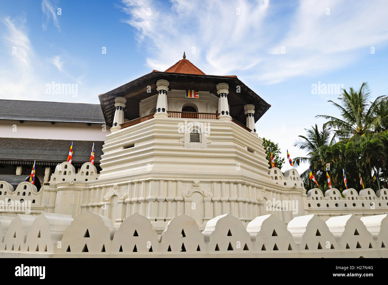 Temple bouddhiste de la relique de la dent, Kandy (Sri Lanka) Banque D'Images