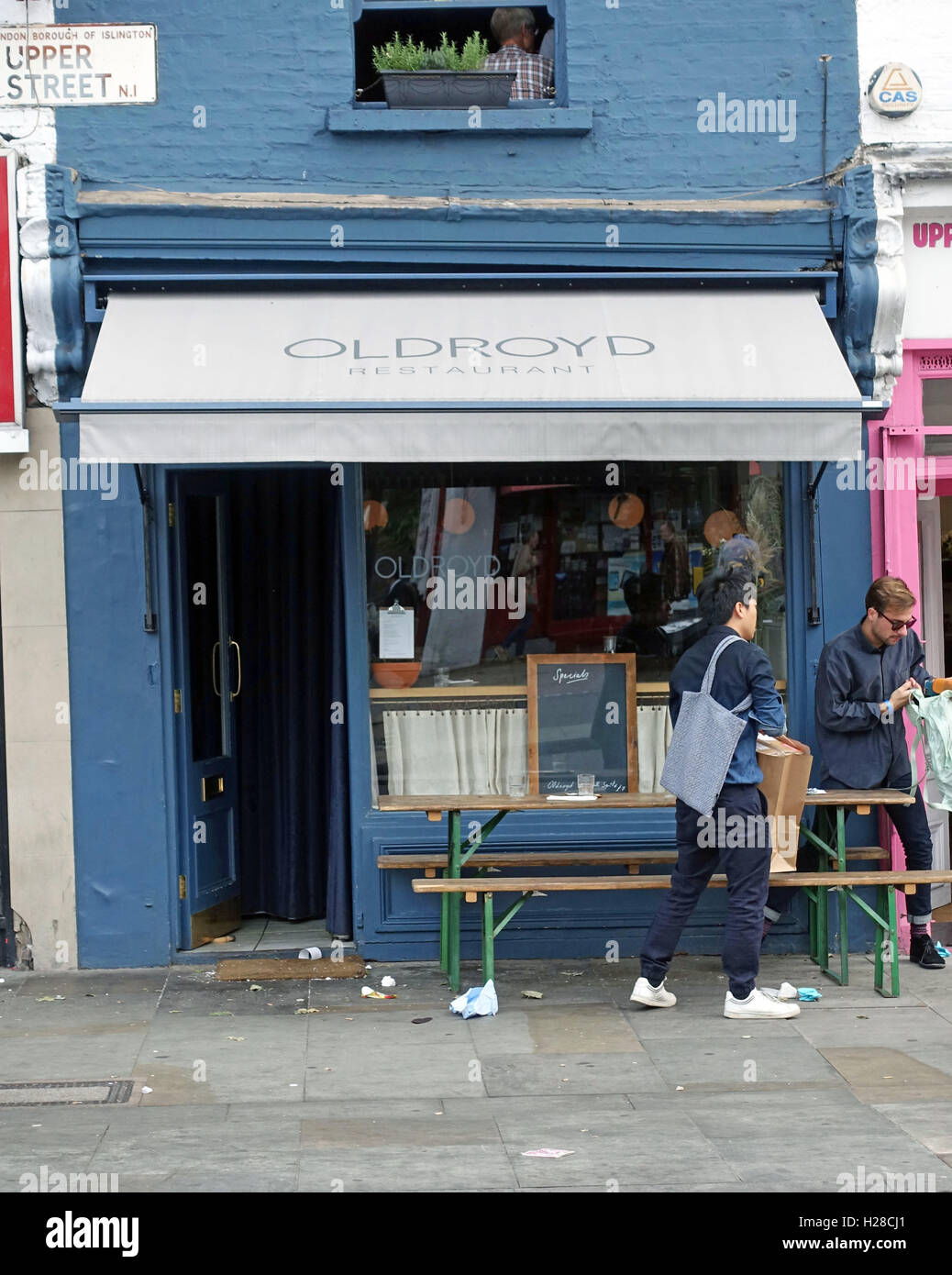Restaurant d'Oldroyd, Upper Street, Islington, Londres Banque D'Images