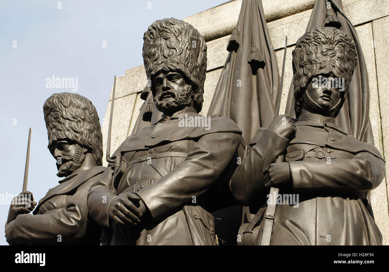 Mémorial de la guerre de Crimée, gardes, Londres Banque D'Images