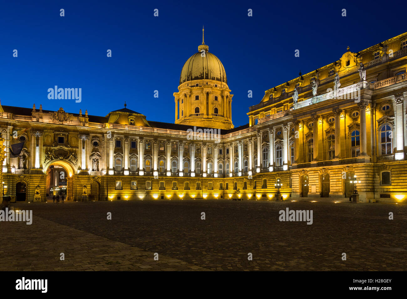 Château de Buda ou le Palais Royal de la ville de Budapest en Hongrie. Banque D'Images