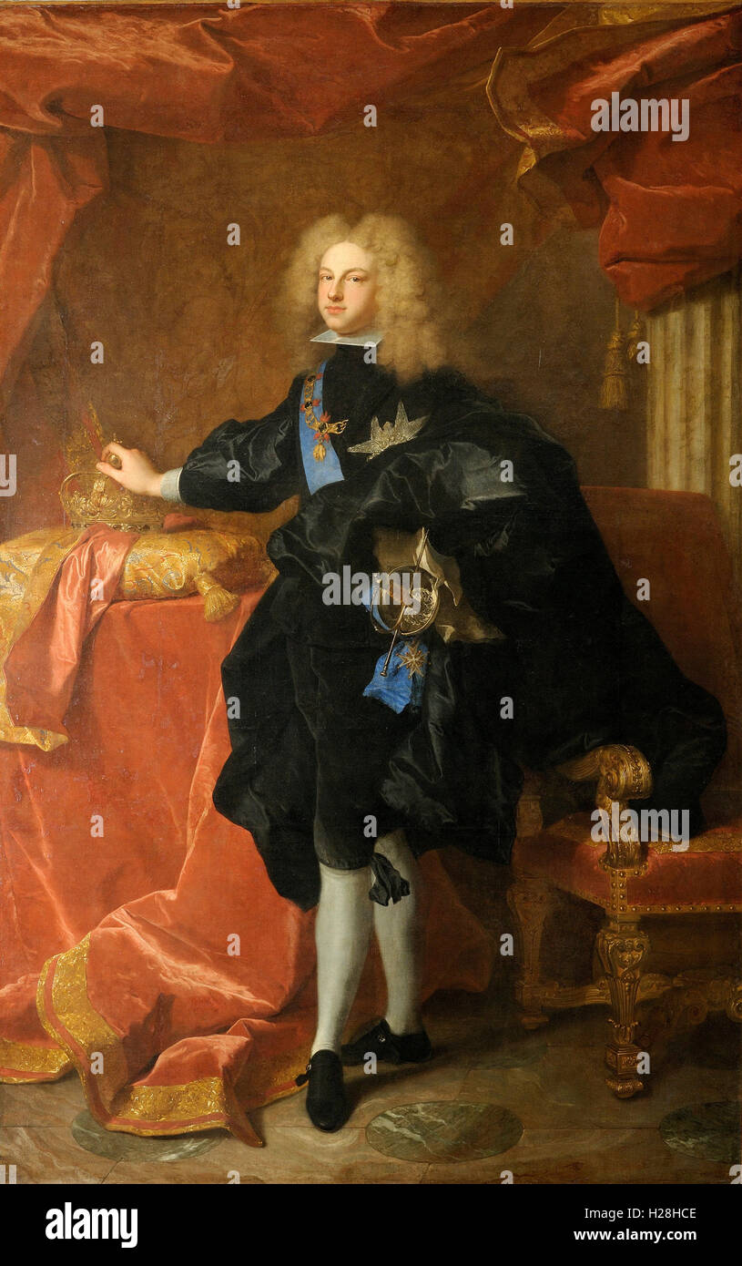 Philippe V (19 décembre 1683 - 9 juillet 1746), roi d'Espagne Banque D'Images