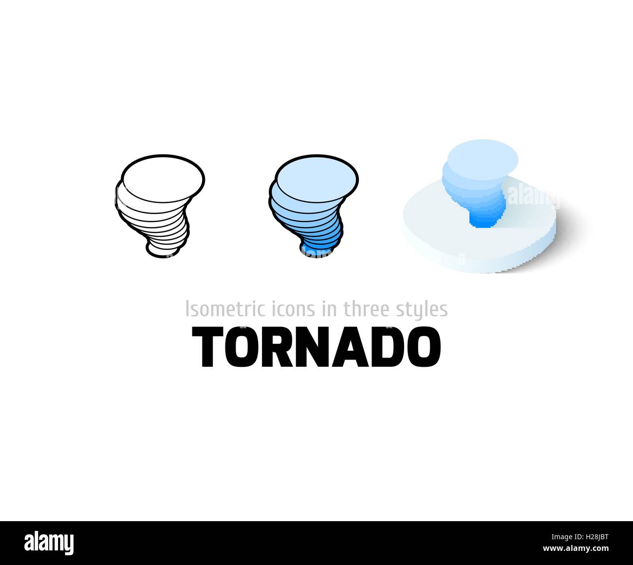 L'icône de tornade dans un style différent Illustration de Vecteur
