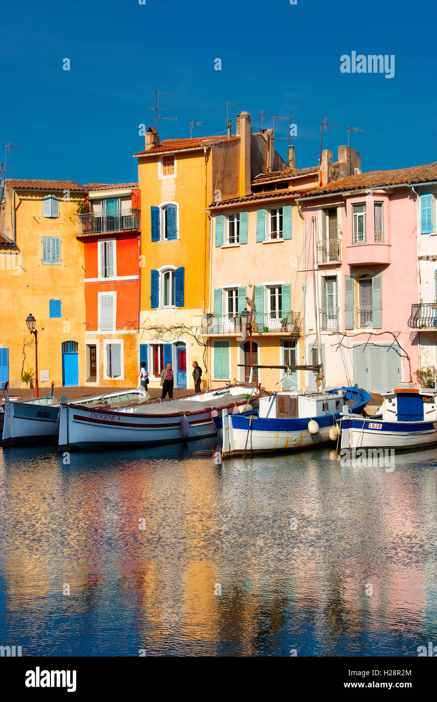 Le village de Martigues en Provence, France Banque D'Images