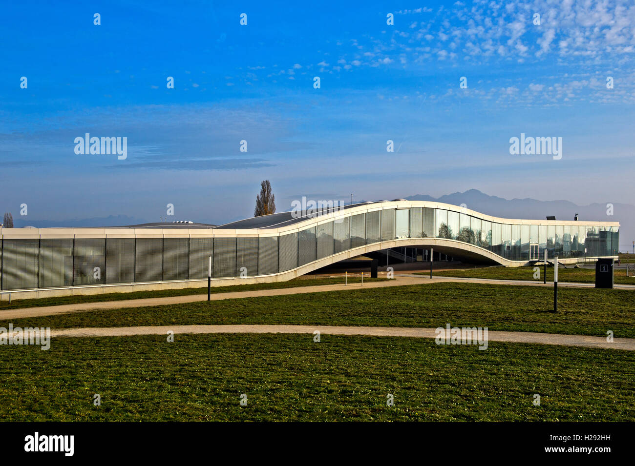 Le Rolex Learning Center, l'École polytechnique fédérale de Lausanne, EPFL, Lausanne, Suisse Banque D'Images
