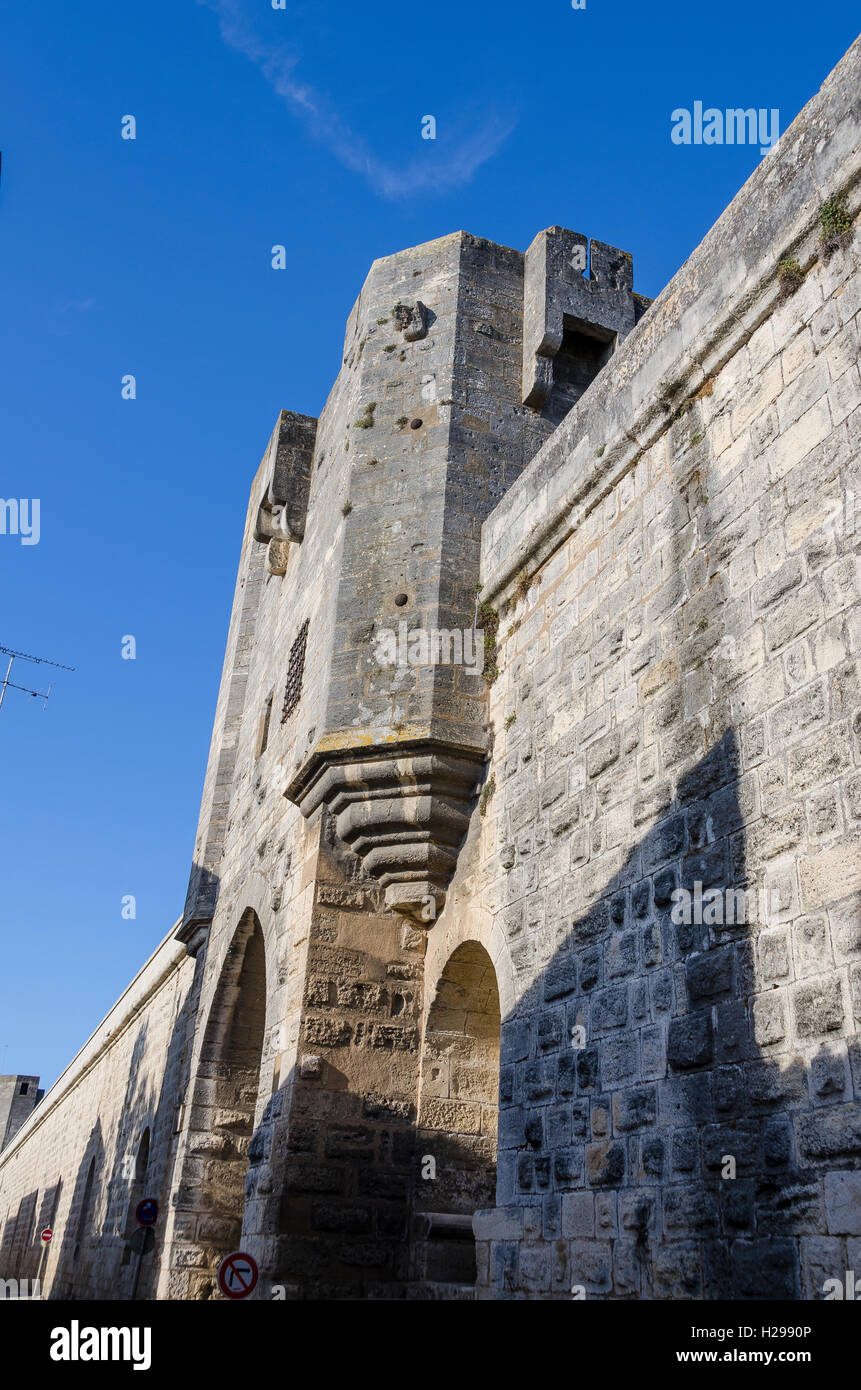 AIGUES MORTES, LOUIS IX, CAMARGUE, GARD FRANCE 30 Banque D'Images