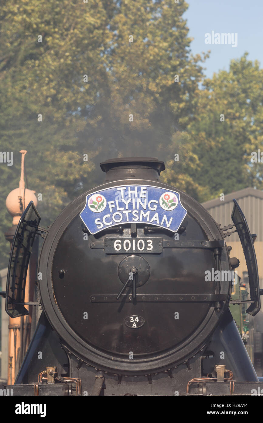 The Flying Scotsman locomotive vapeur reposant à Bridgnorth sur la Severn Valley Railway, Worcs UK Banque D'Images